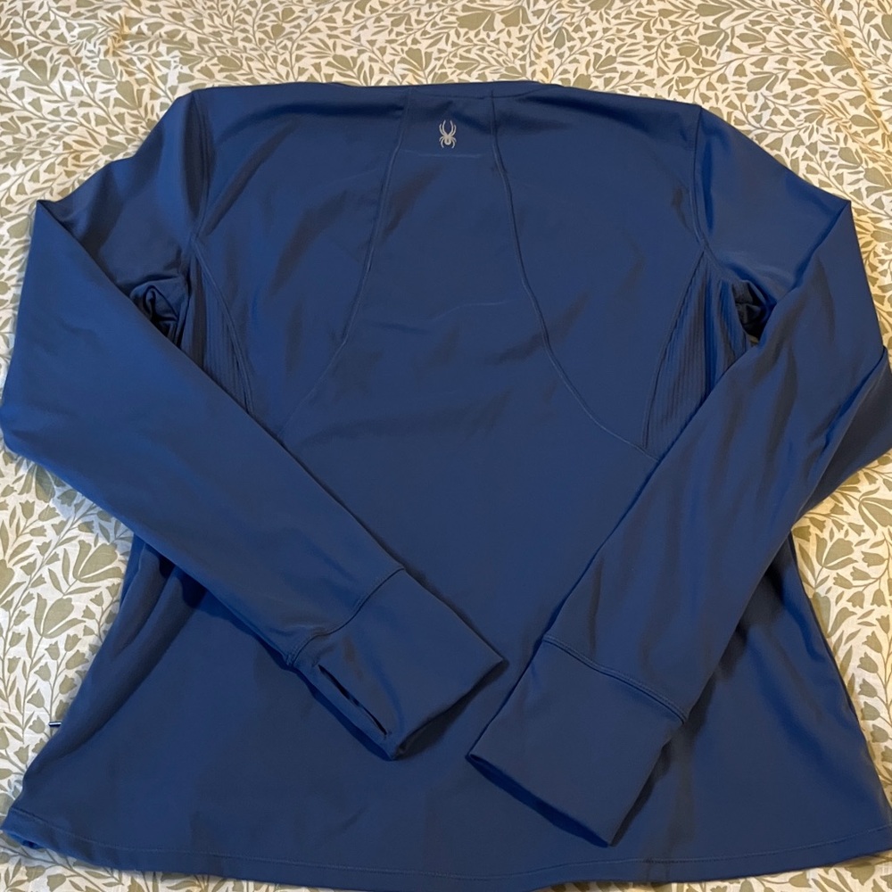 Spyder blue Long Sleeve Top Active wear Large - Picture 6 of 10